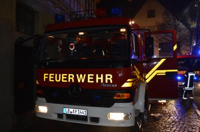 Besigheim: Gebaeudevollbrand in der Innenstadt 
